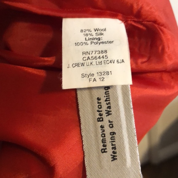 J.Crew Red Fit & Flare Allie Dress 12 - Picture 4 of 5